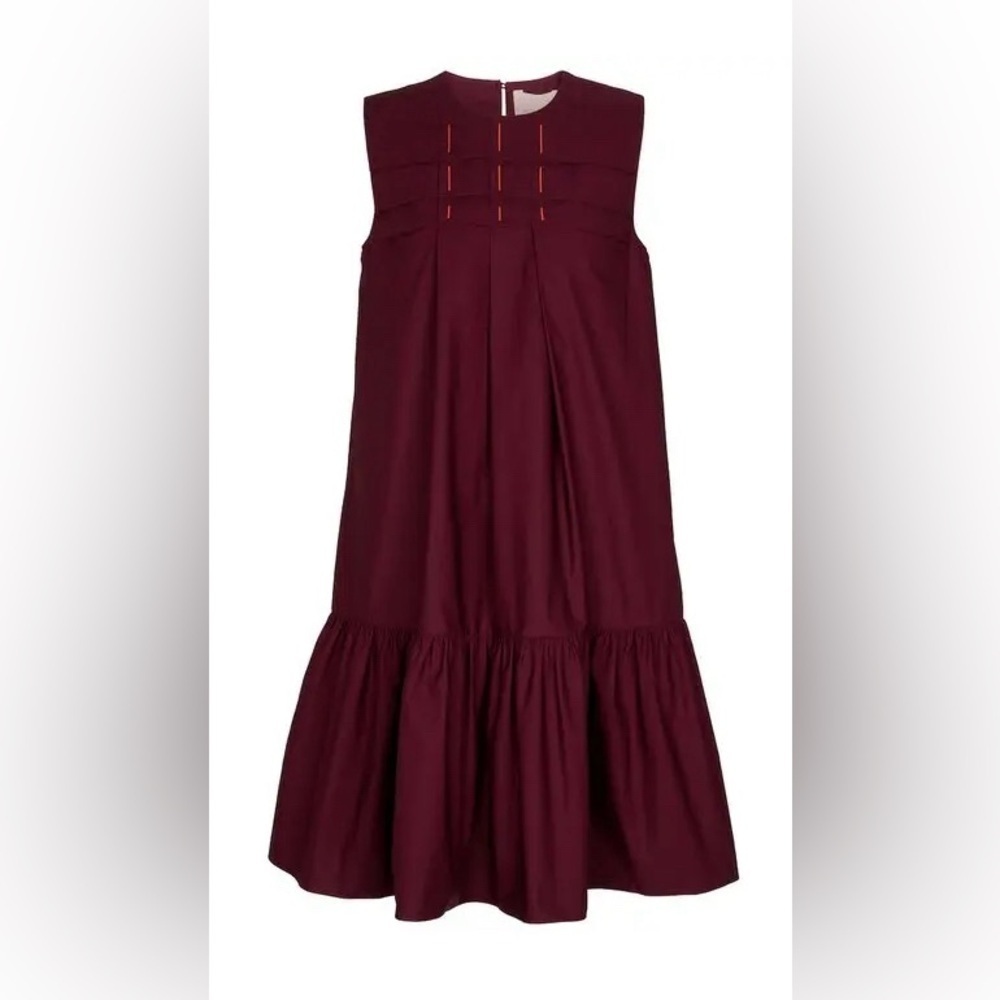 ROKSANDA's Amelia minidress arrives in a deep Bordeaux size 8